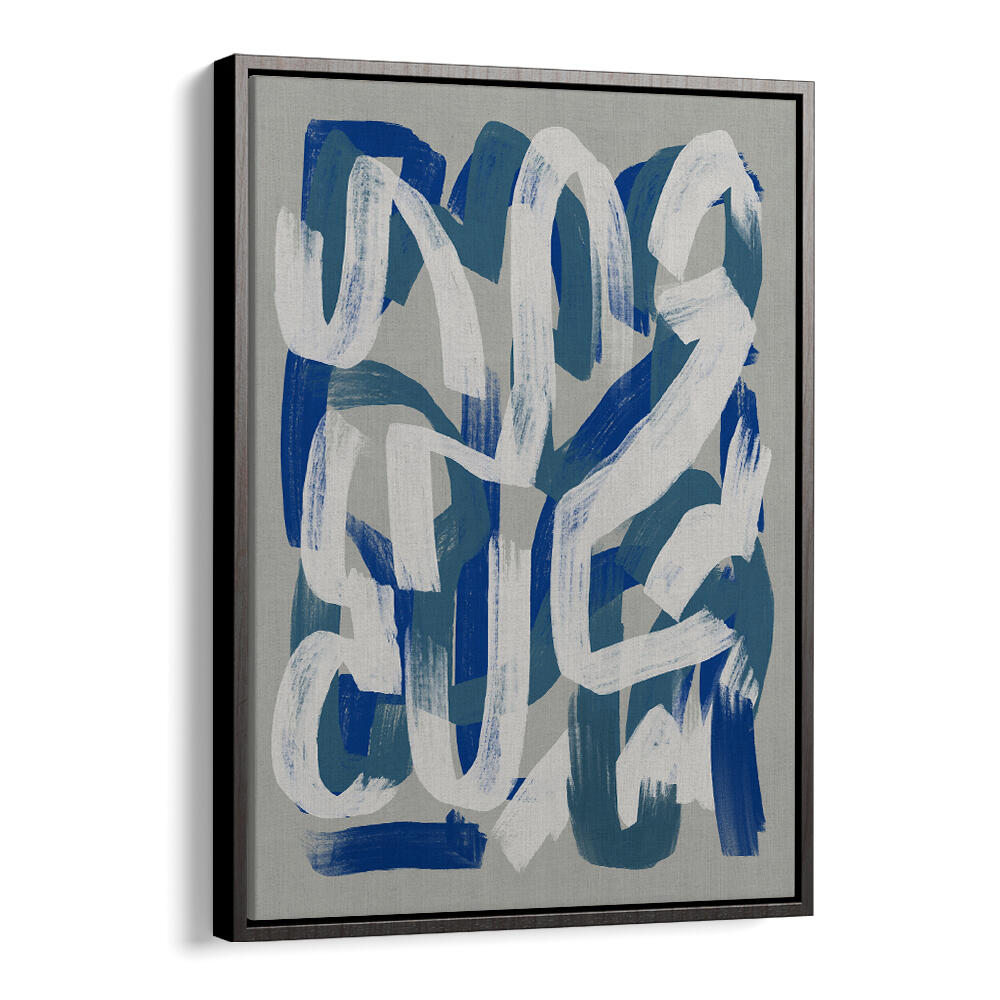 DRY BRUSH GREY AND BLUE , ABSTRACT PAINTINGS