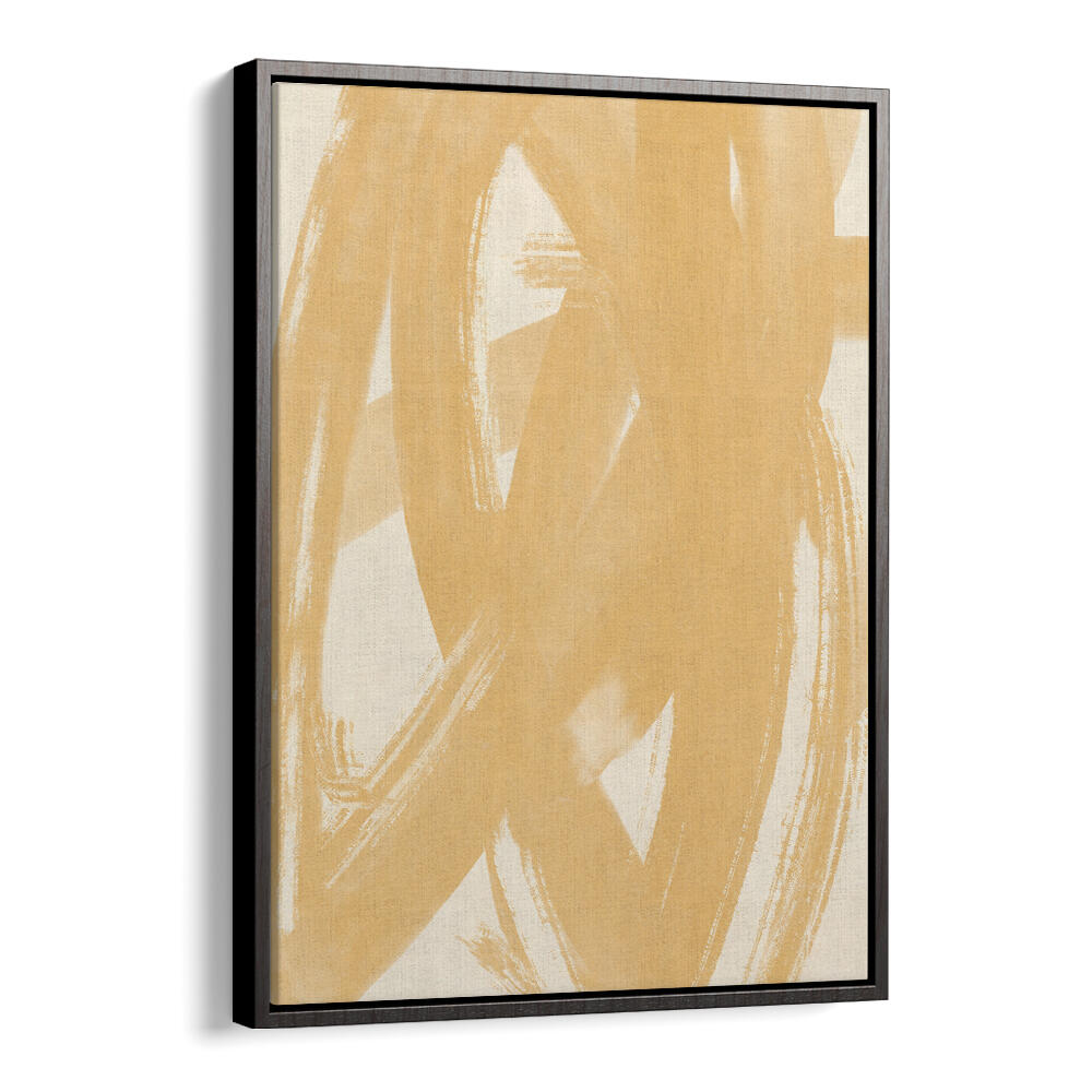 DYNAMIC BEIGE BRUSHSTROKES , ABSTRACT PAINTINGS