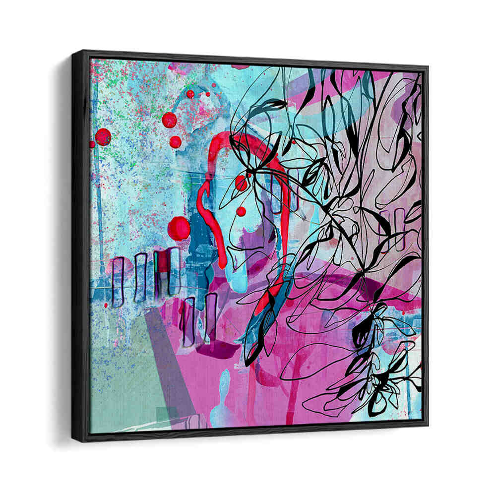 DYNAMIC BRUSHSTROKES AND FLORAL MOTIFS , ORGANIC FORMS