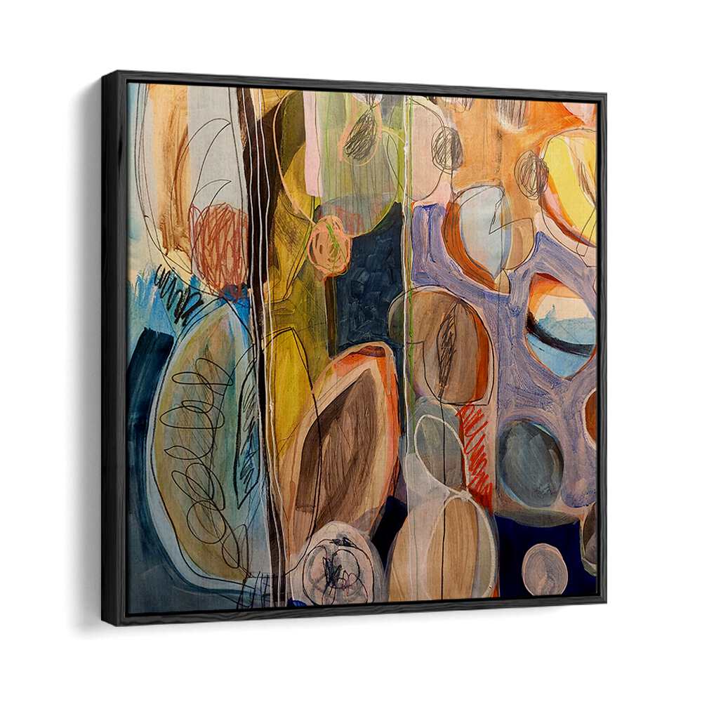 Colorful and dynamic ELEMENTS ORGANISEES IV, ABSTRACT PAINTINGS showcasing vibrant hues and fluid brush strokes.