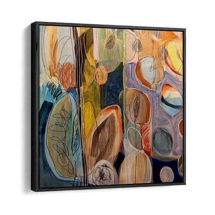 Colorful and dynamic ELEMENTS ORGANISEES IV, ABSTRACT PAINTINGS showcasing vibrant hues and fluid brush strokes.
