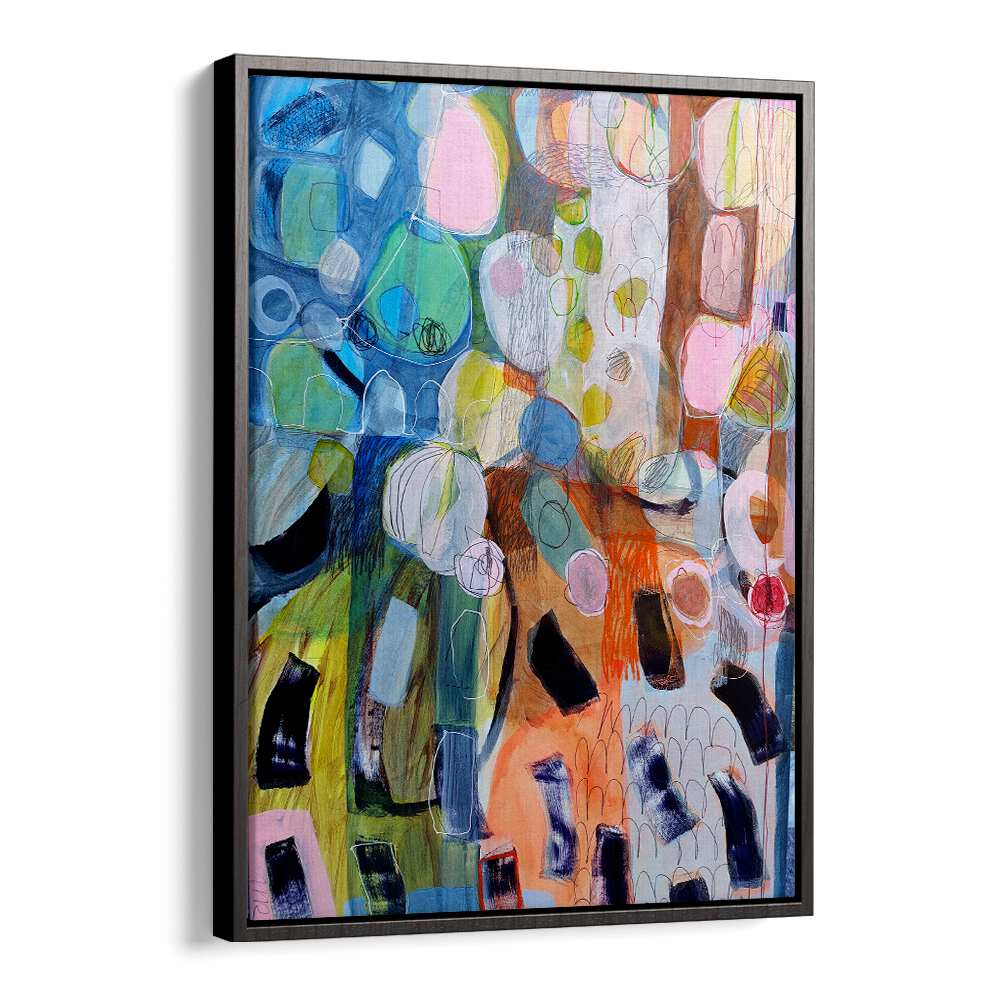 Vibrant ELEMENTS ORGANISEES V, ABSTRACT PAINTINGS featuring dynamic brushwork and earth tones to enhance any space.