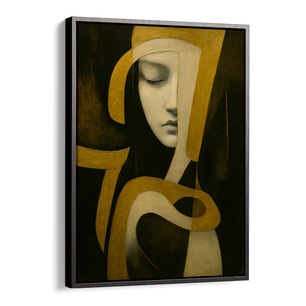 EYES HALF CLOSED , EXPRESSIONISM PAINTINGS