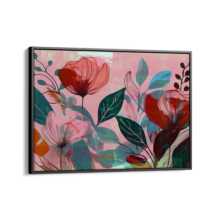 FLOWERS GARDEN I , FLORAL FLOWER PAINTINGS