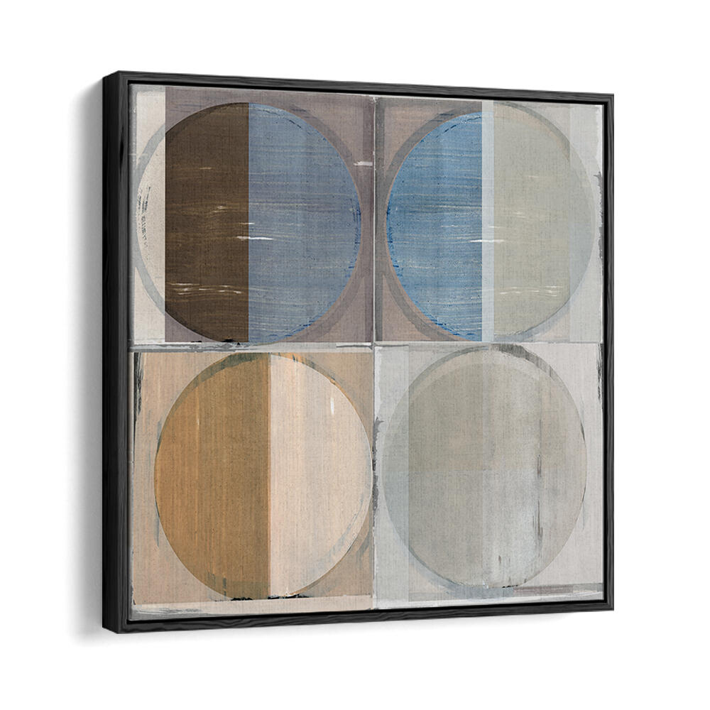 Stunning FOUR CIRCLES AND SQUARES II, GEOMETRIC ART PRINTS, enhancing modern spaces with elegance and style.