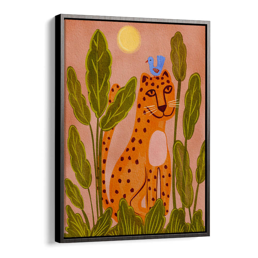 FRIENDLY LEOPARD & BIRD
