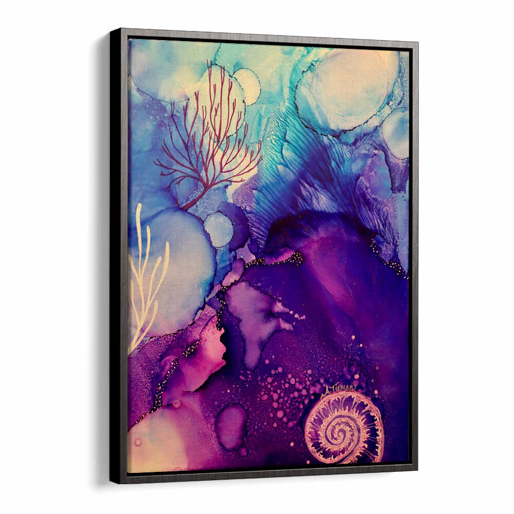 Vibrant GALAXY REEF, BEACH PAINTINGS art piece showcasing serene coastal colors, perfect for beach lovers' spaces.