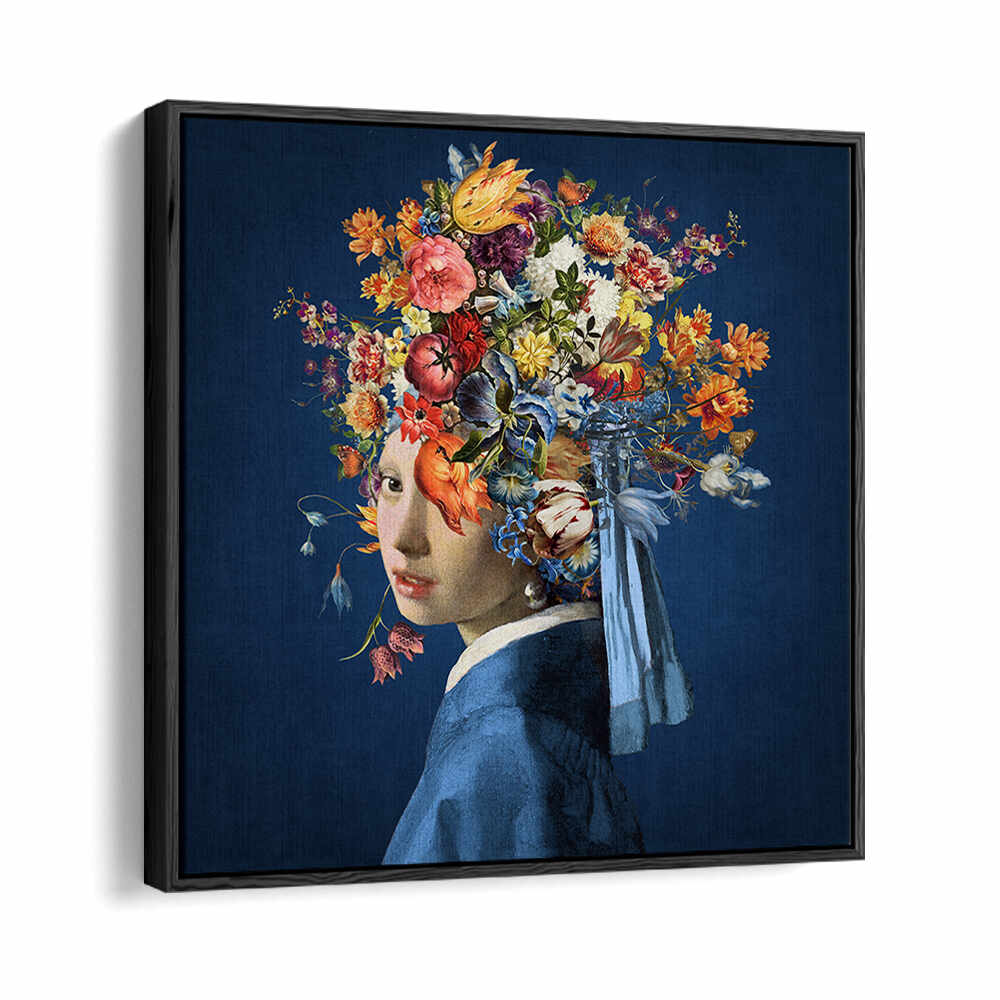 GIRL WITH A PEARL EARRING III , ALTERED ART PRINTS
