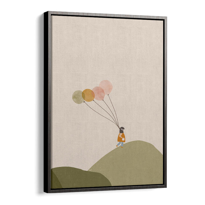 GIRL AND HER BALLOONS , KIDS ROOM PAINTINGS