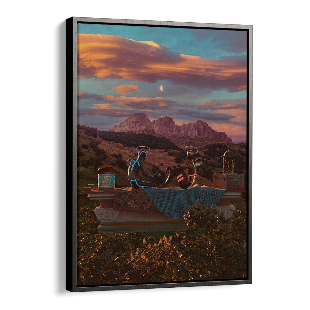 GLOWING FIGURES SUNSET DREAM