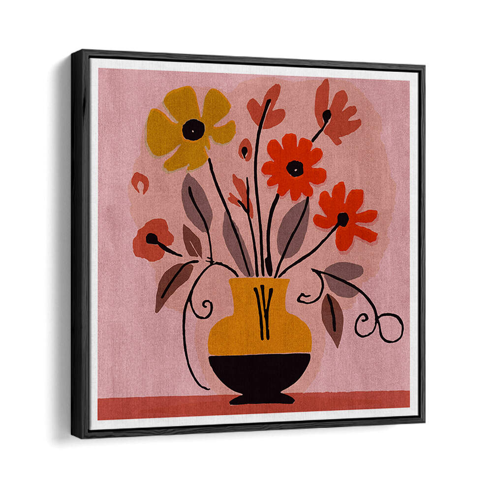 GOLDEN BOUQUET IN BLOOM , FLORAL FLOWER PAINTINGS