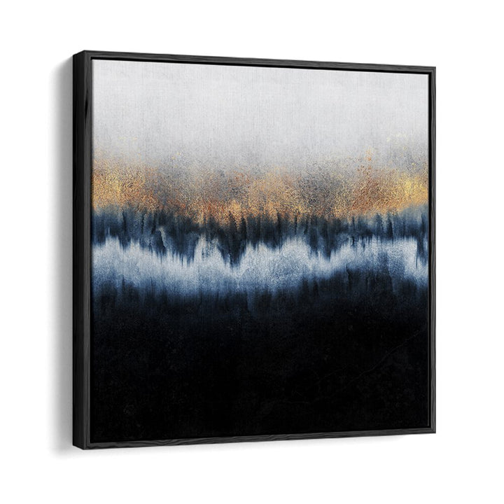 Elegant GOLDEN HORIZON III, ABSTRACT PAINTINGS featuring gold and blue hues, perfect for luxury home decor.