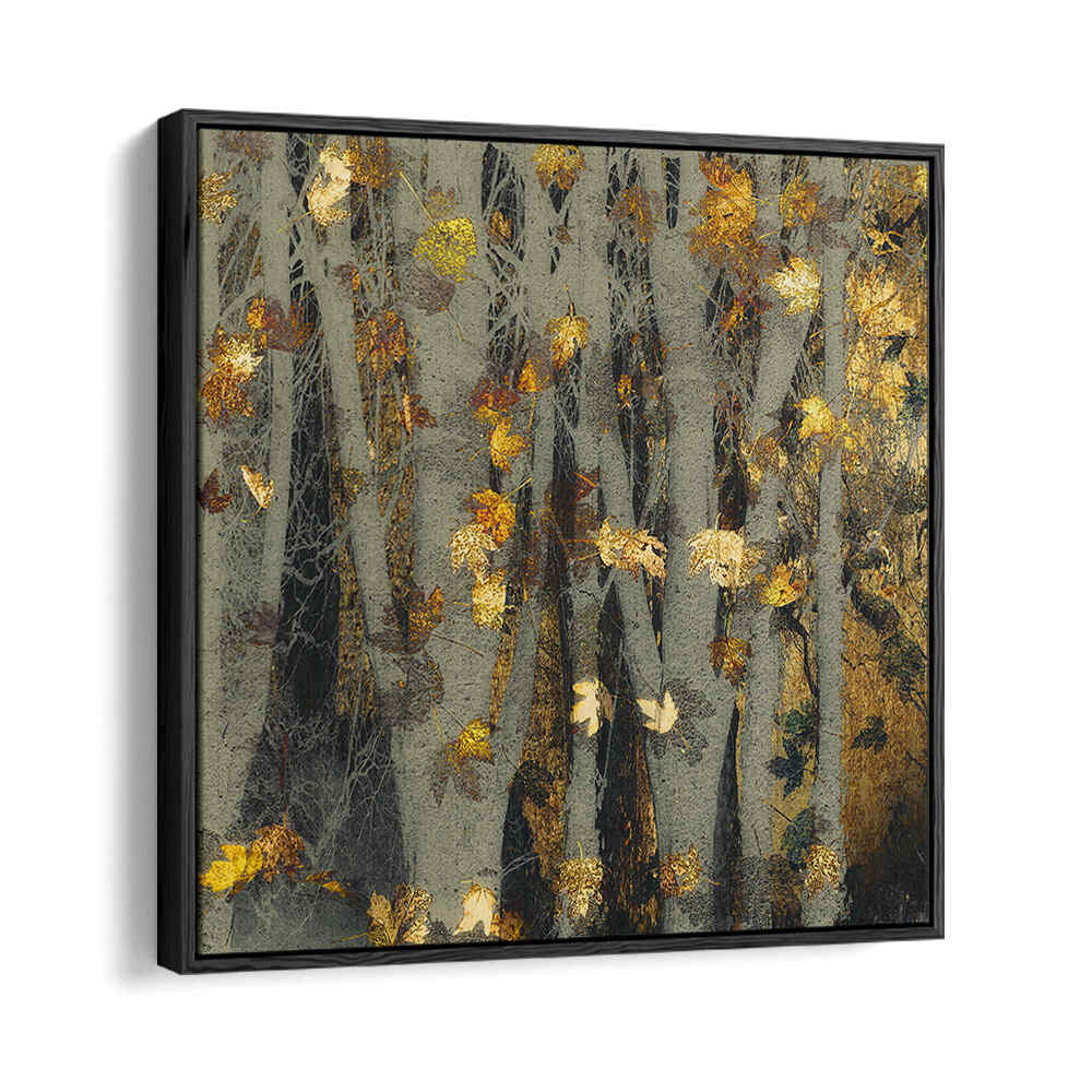 GOLD LEAF , FLORAL FLOWER PAINTINGS