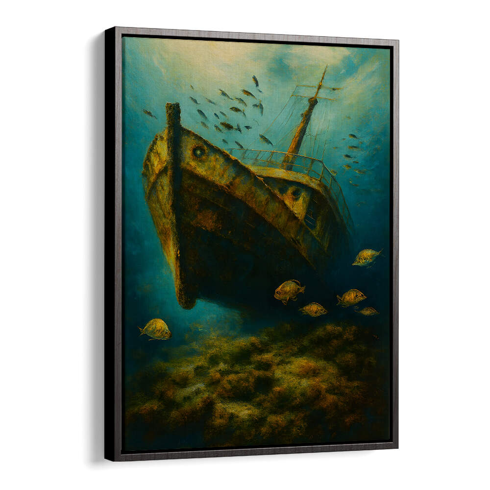 GRAVE OF THE LOST VESSEL , EXPRESSIONISM PAINTINGS