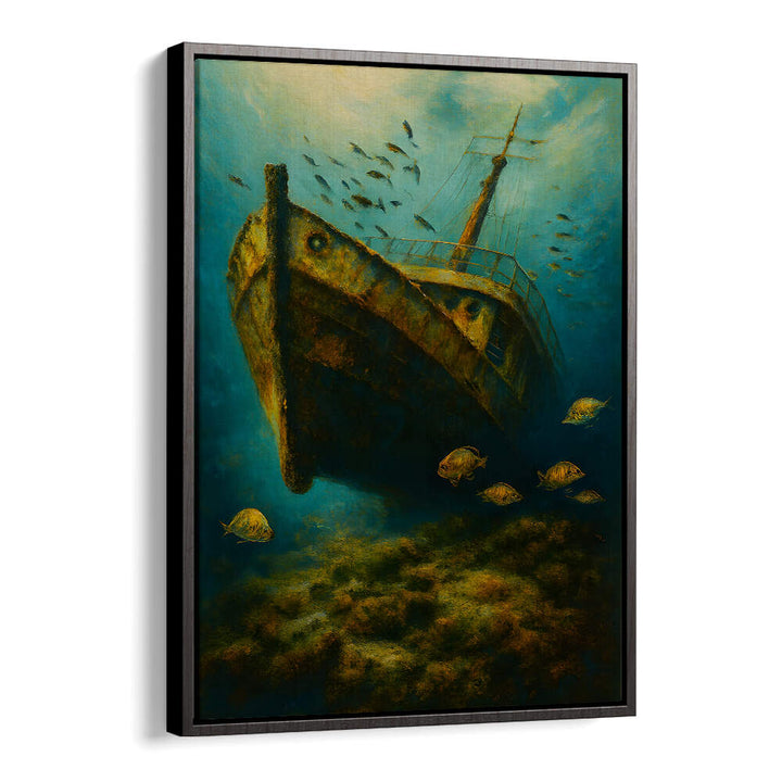 GRAVE OF THE LOST VESSEL , EXPRESSIONISM PAINTINGS