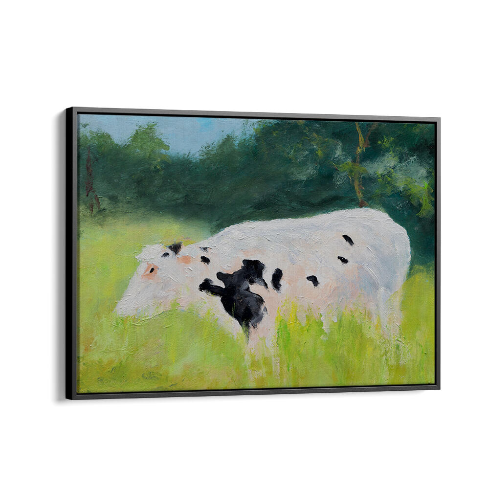 GRAZING IN THE GRASS , ANIMAL PAINTINGS