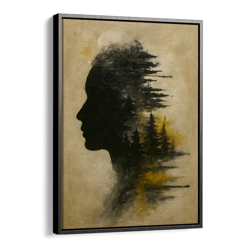 HEAD IN SMOKE , EXPRESSIONISM PAINTINGS