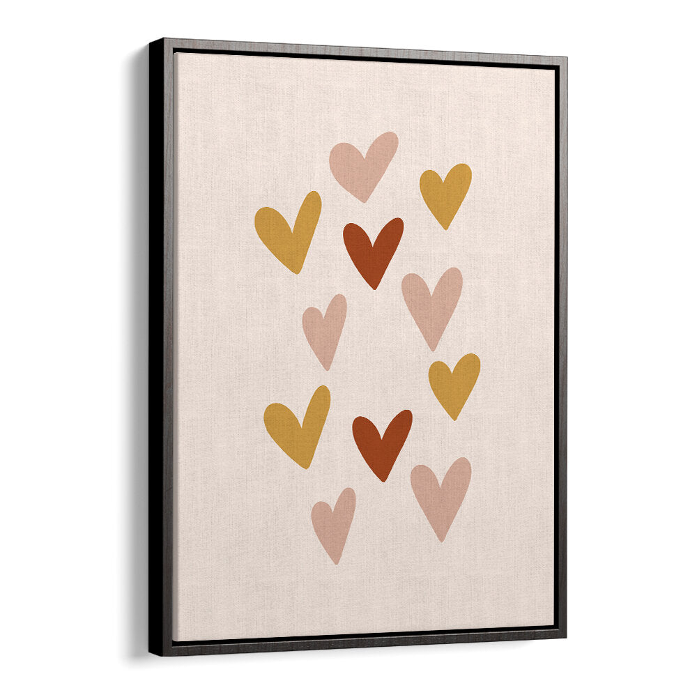 HEARTS , BOHO ART PAINTINGS