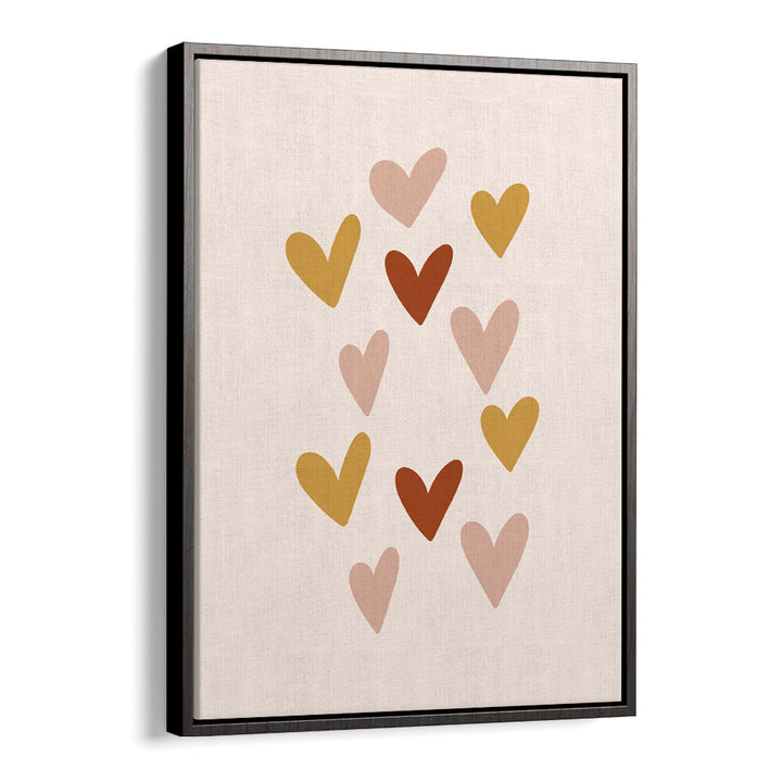 HEARTS , BOHO ART PAINTINGS