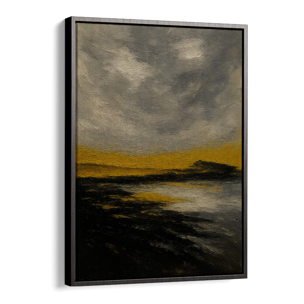 HORIZON OF STILL GOLD , EXPRESSIONISM PAINTINGS