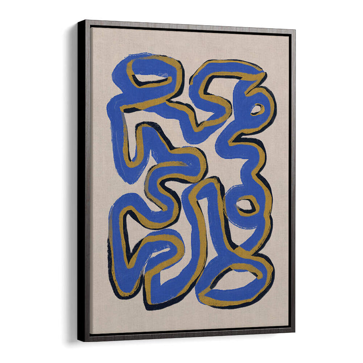 GINTERT WINED BLUE , LINE ART PAINTINGS