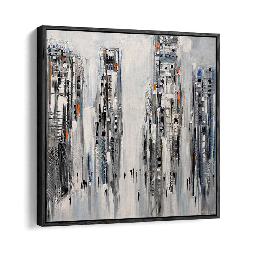 IN THE NEW CITY , MODERN IMPRESSIONISM PAINTINGS