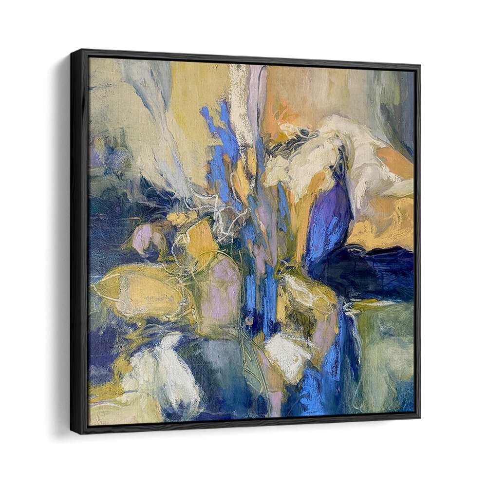 Vibrant IRISES, ABSTRACT PAINTINGS enhance modern home décor with elegance and style, perfect for any space.