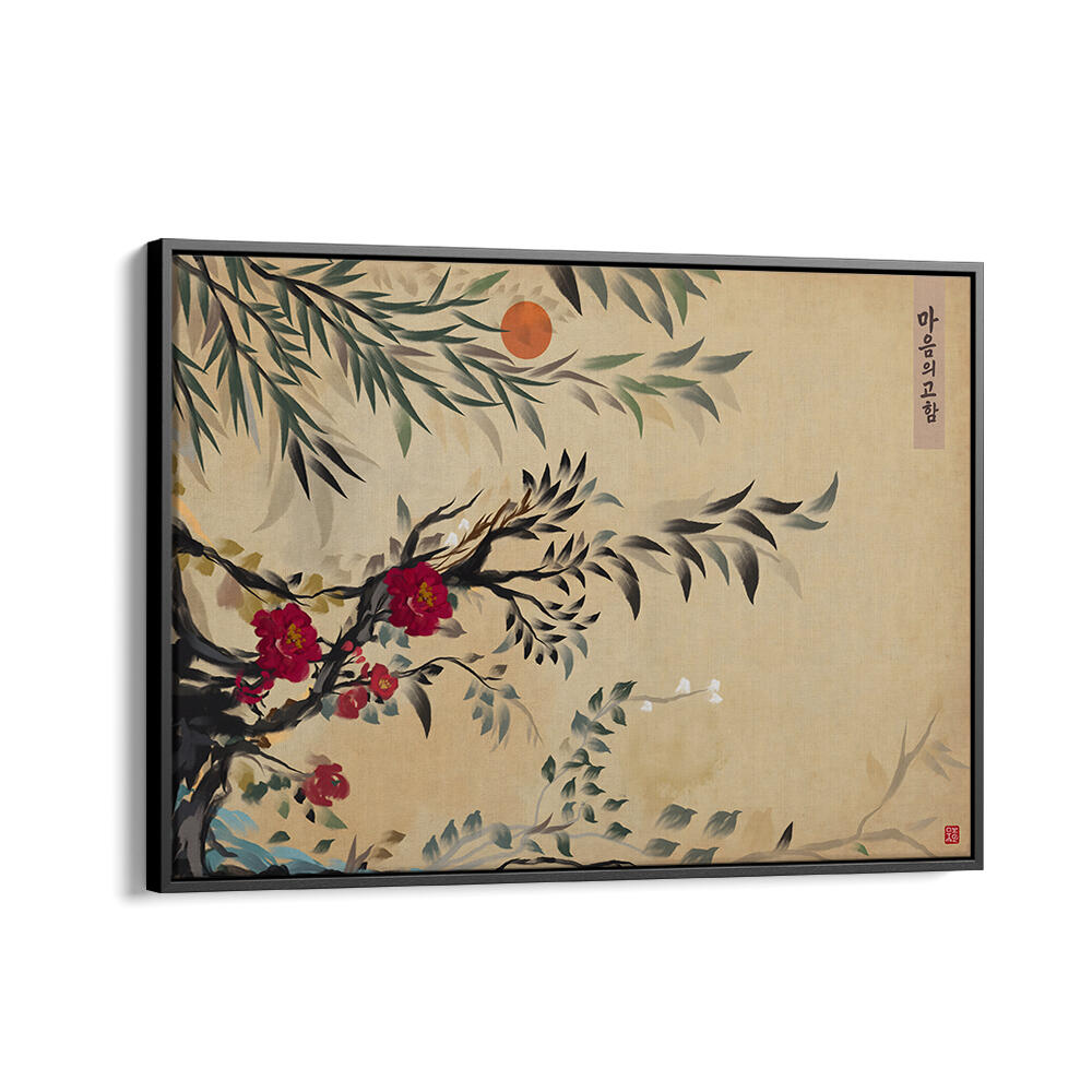 JOSEON ERA STYLE MINIMALISTIC PAINTING , FLORAL FLOWER PAINTINGS