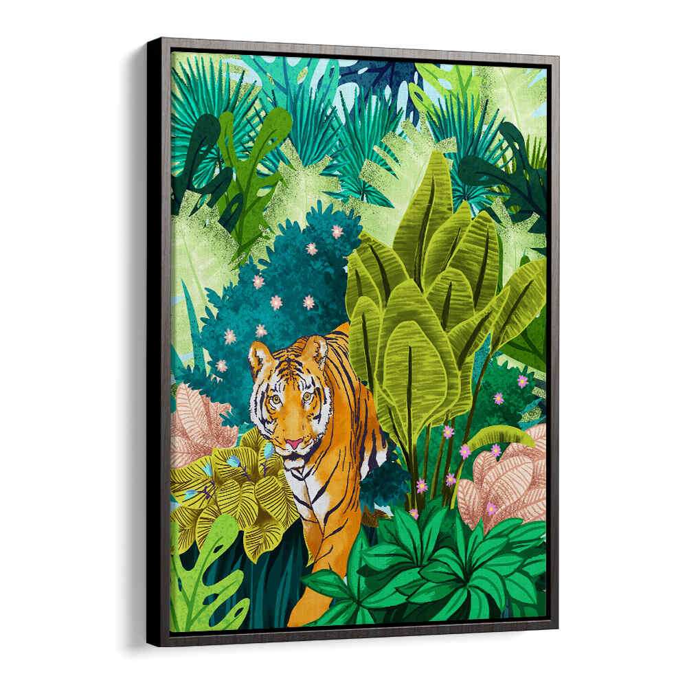 JUNGLE TIGER ART PRINT , ANIMAL PAINTINGS