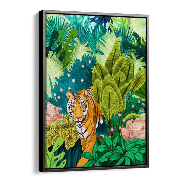 JUNGLE TIGER ART PRINT , ANIMAL PAINTINGS