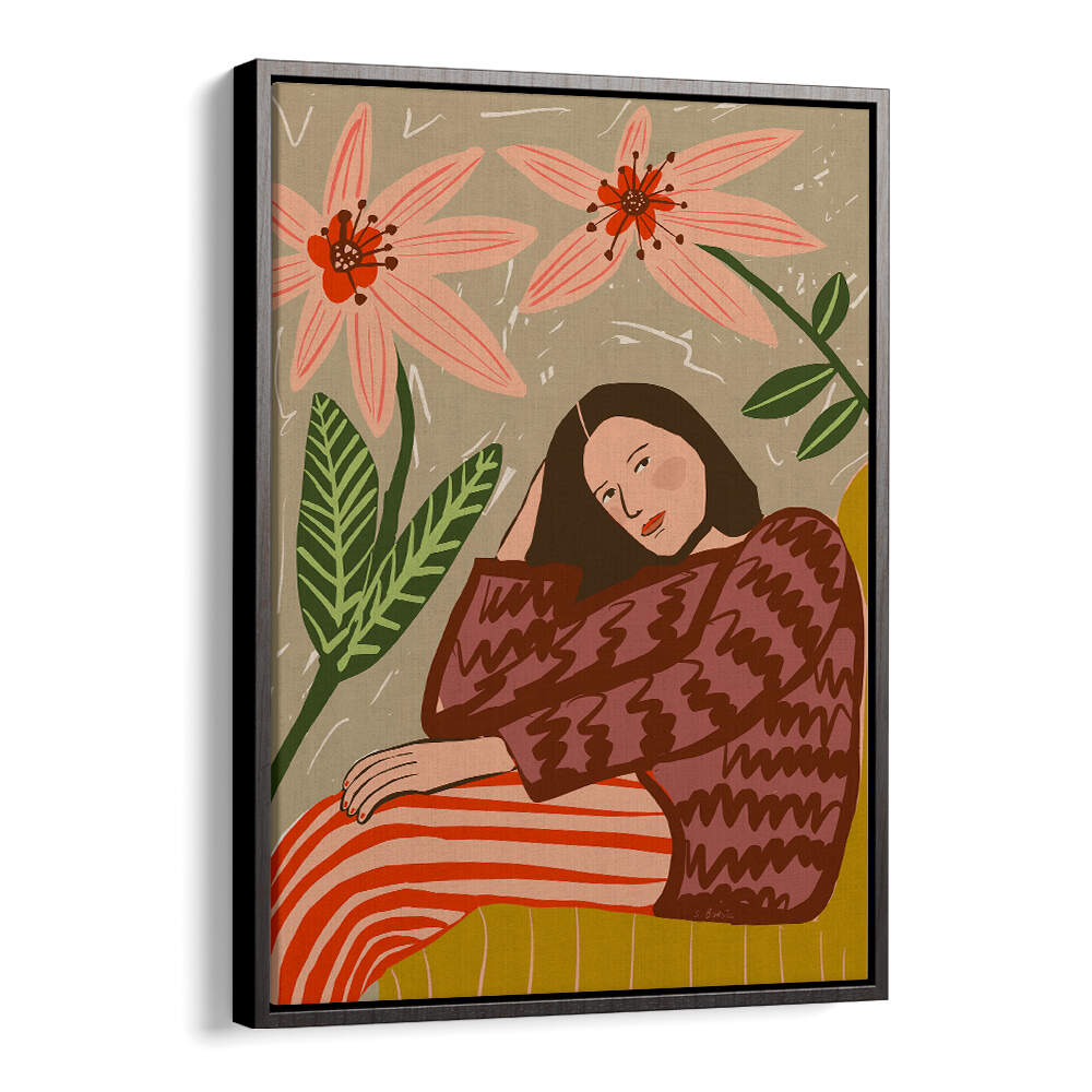 LADY SITTING , PORTRAITS & FIGURATIVE ILLUSTRATIONS