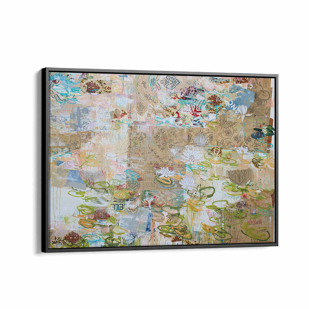 LILY POND WHISPERS , ABSTRACT PAINTINGS