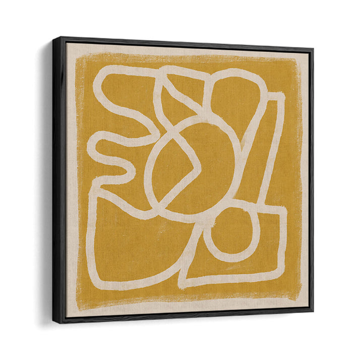 LINE ABSTRACT GOLD TANS , LINE ART PAINTINGS