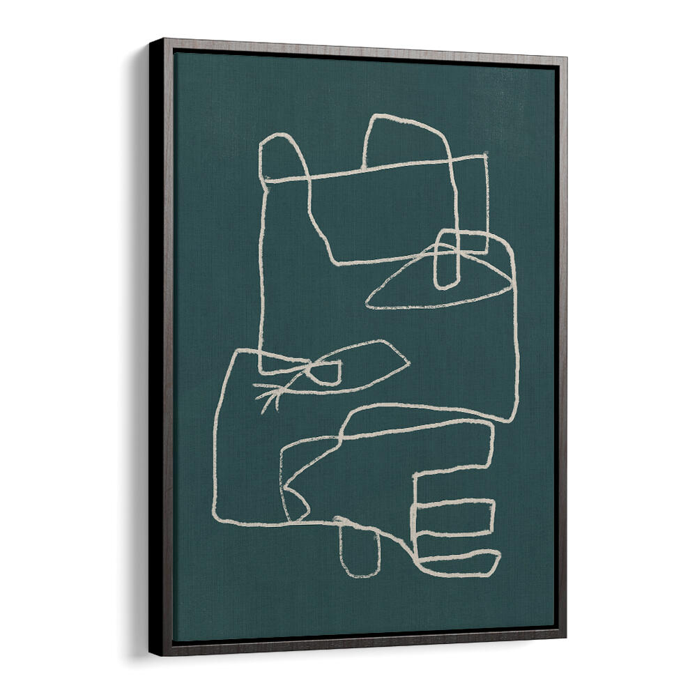 LINE ART ABSTRACT PORTRAIT IV , LINE ART PAINTINGS