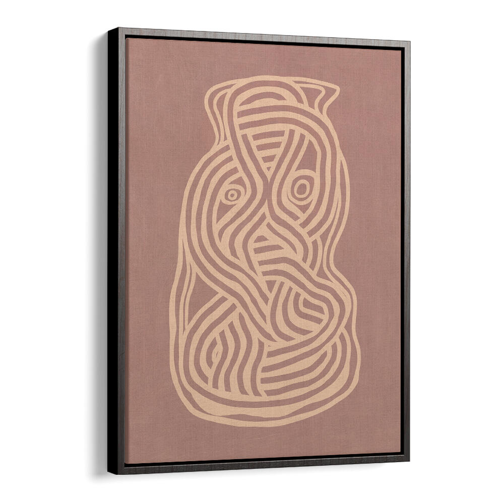 LINE ART ORGANIC SHAPE IN NUDE  ,LINE ART PAINTINGS