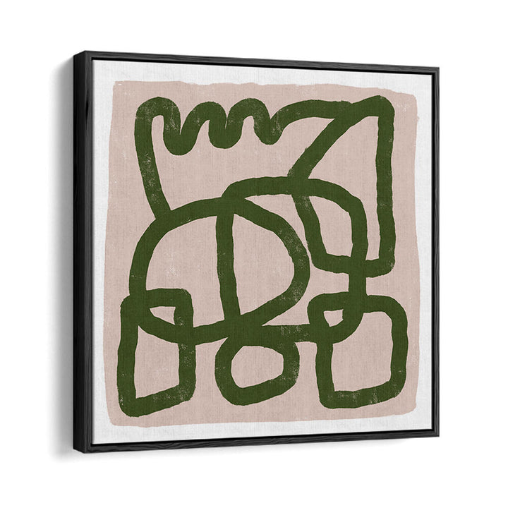 LINE DRAWING GREEN , LINE ART PAINTINGS