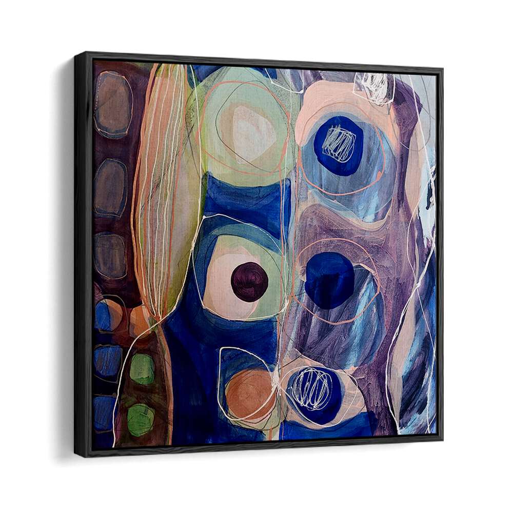 Bold colors merge in LITTLE MONSTERS II, ABSTRACT PAINTINGS, perfect for enhancing your home decor.
