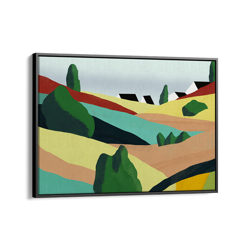 LITTLE COLOR ROLLING HILLS , LANDSCAPE PAINTINGS