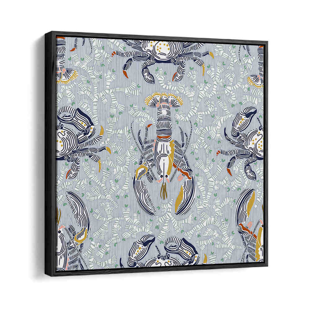 Vibrant LOBSTER AND CRAB COASTAL IV beach paintings, perfect for enhancing your coastal home decor.