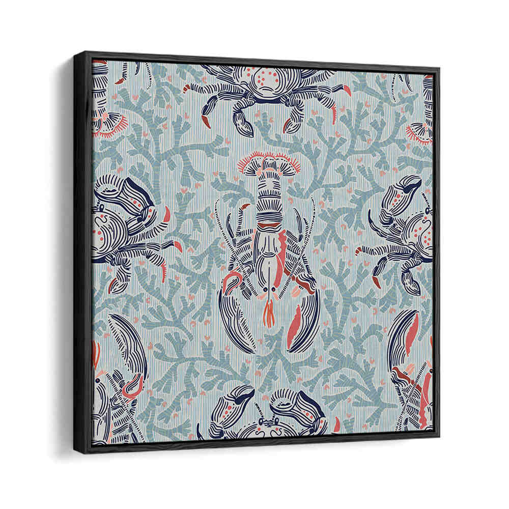 Decorate your space with the LOBSTER AND CRAB COASTAL II, BEACH PAINTINGS, showcasing vibrant sea life details.