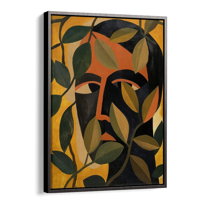 MAN IN THE LEAVES, PORTRAITS & FIGURATIVE ILLUSTRATIONS