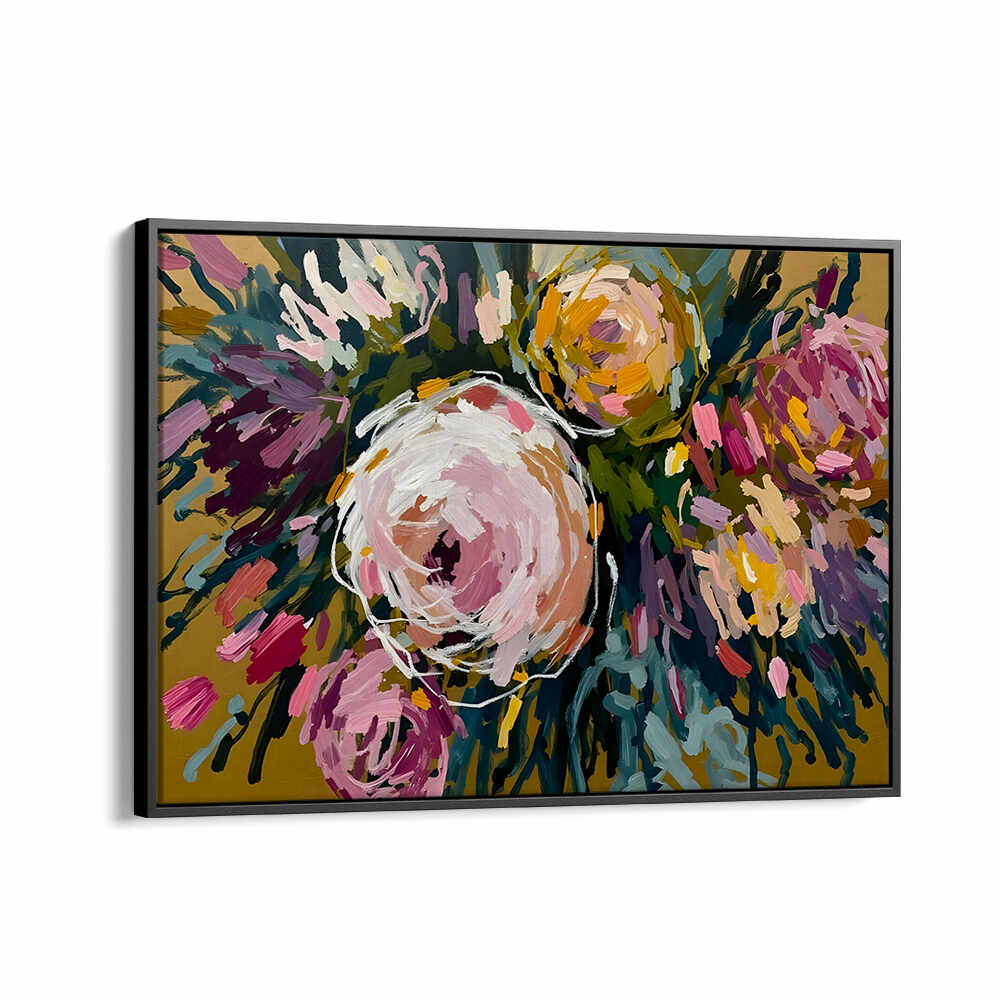 MARIGOLD BLOOM , FLORAL FLOWER PAINTINGS
