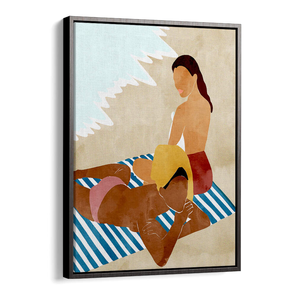 MINIMALIST BEACH SCENE , PORTRAITS & FIGURATIVE ILLUSTRATIONS