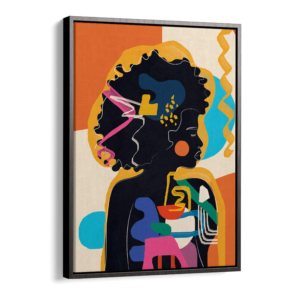 MODERN ABSTRACT WOMAN IV , POP ART PAINTINGS