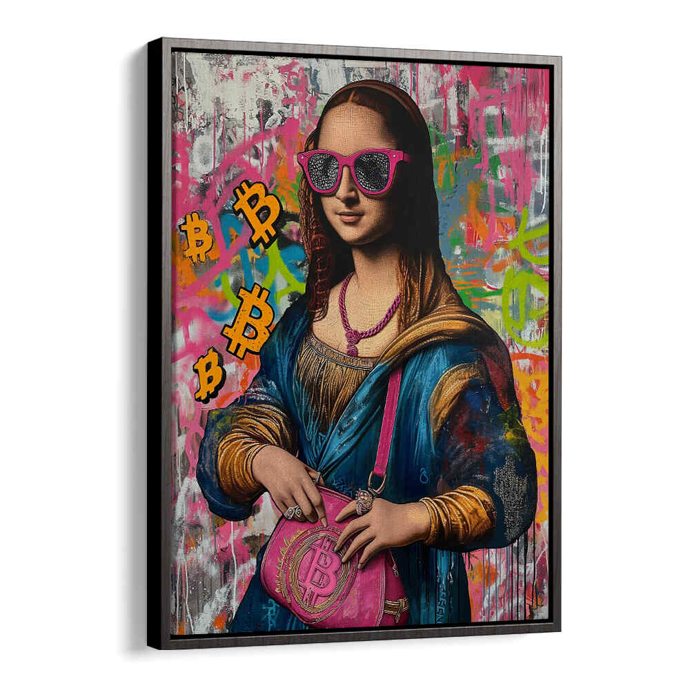 MONALISA BITCOIN , POP ART PAINTINGS