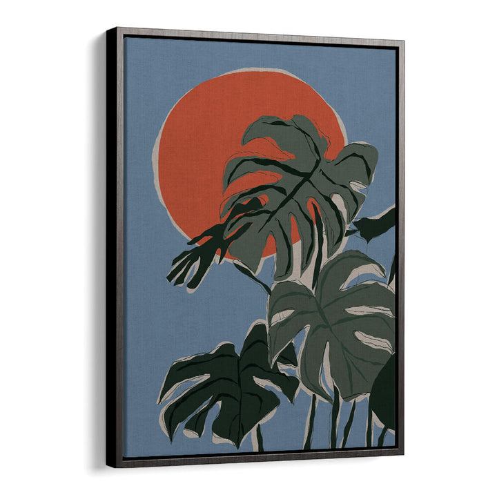 MONSTERA SUNSET , BOHO ART PAINTINGS