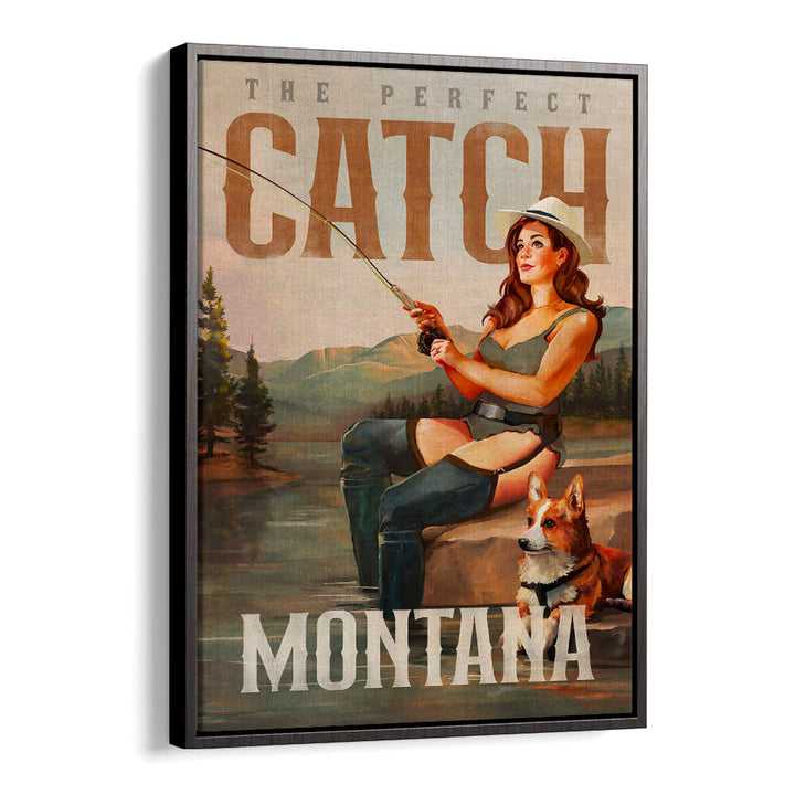 MONTANA SERENITY , VINTAGE TRAVEL POSTERS