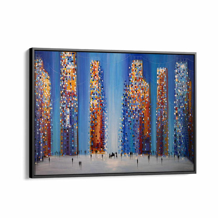 MUSIC IN THE CITY , MODERN IMPRESSIONISM PAINTINGS