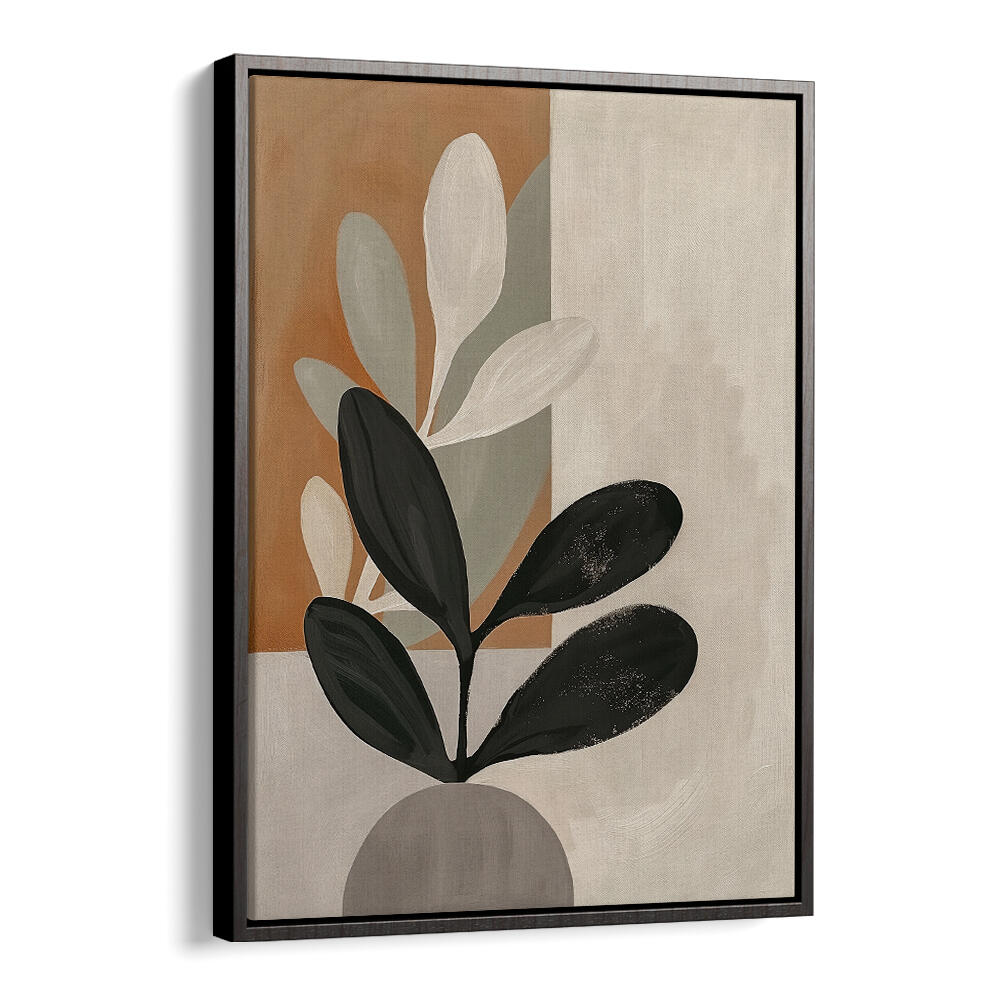 NEUTRAL ELEGANCE , FLORAL FLOWER PAINTINGS