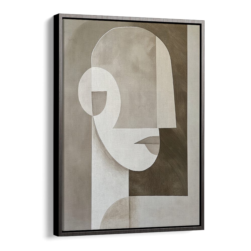 Stylish NEUTRAL PORTRAIT artwork featuring abstract shapes and muted colors, perfect for modern decor.